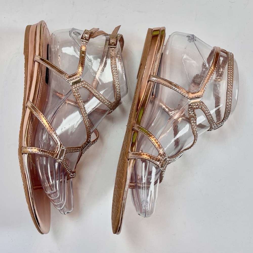 WHBM ROSE GOLD GLADIATOR SANDAL - Picture 7 of 11